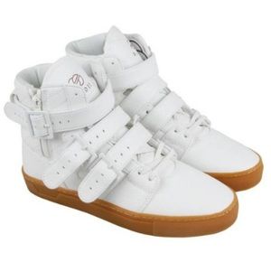 NWT Radii High Top Leather White Straight Jacket